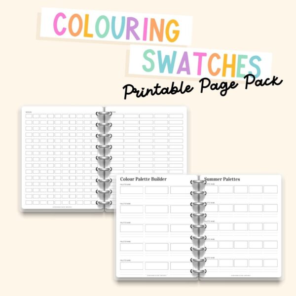 Swatch Pack – Printable Page Pack (12 Pages)